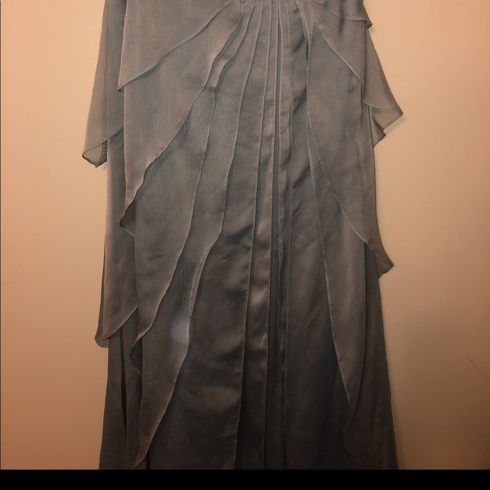 Layered Ruffle Chiffon Dress Size 10 - Picture 6 of 8